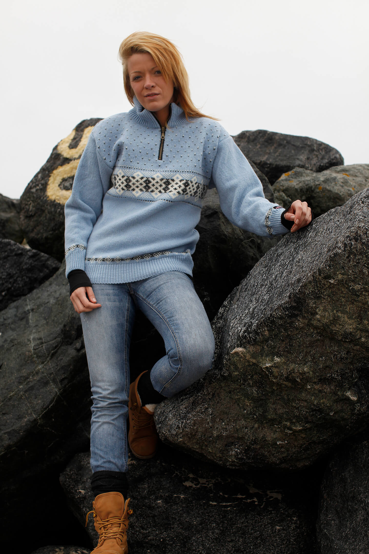 Nordic knitwear Jumper by NORWOOL of pure new wool