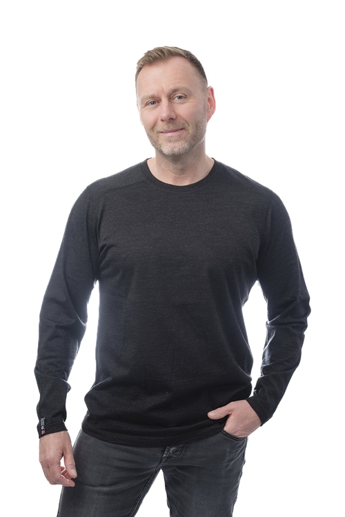 Merino baselayer t-shirt longsleeve 100% extrafine merino wool