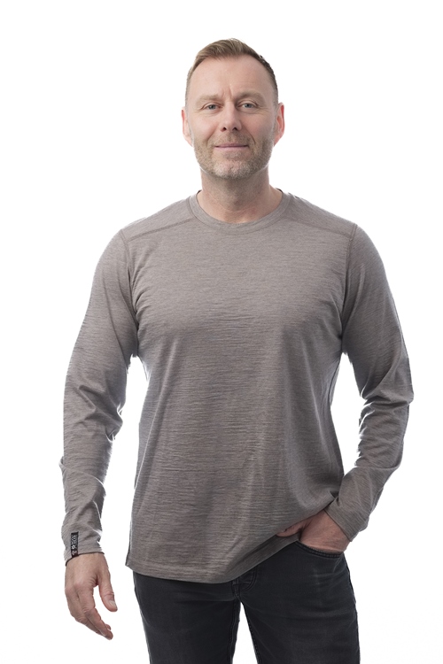 Merino t-shirt long sleeve 100% ultrafine merino wool