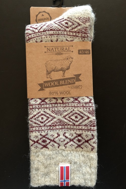 Wool socks on offer in 80% wool