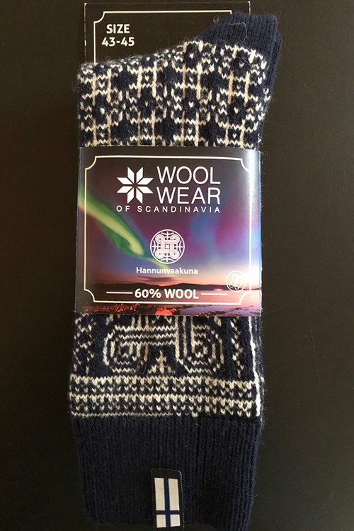 Warm wool socks made of 60% worsten wool